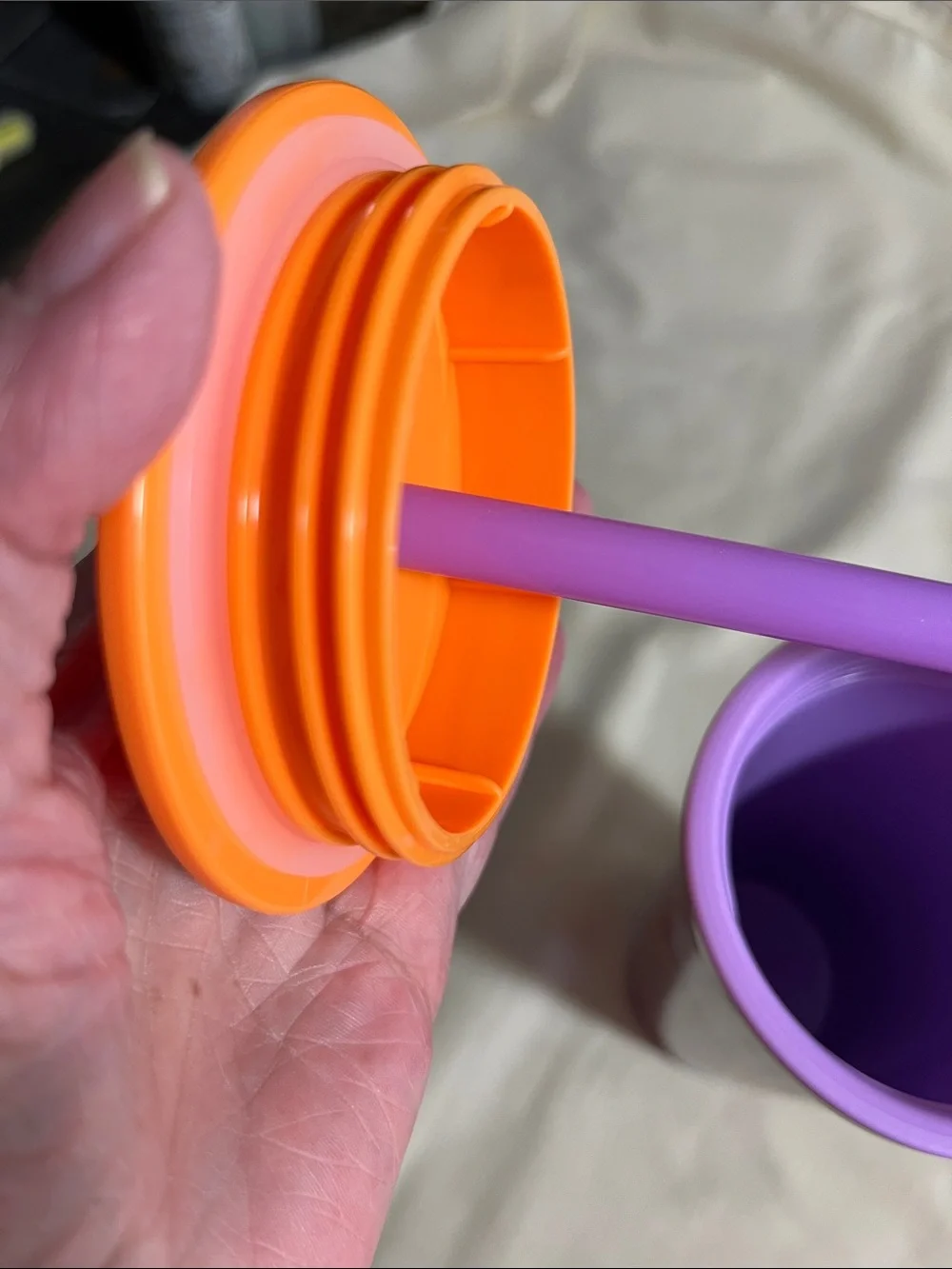 zak! Purple Halloween Squishmallows Travel Tumbler with Orange Lid